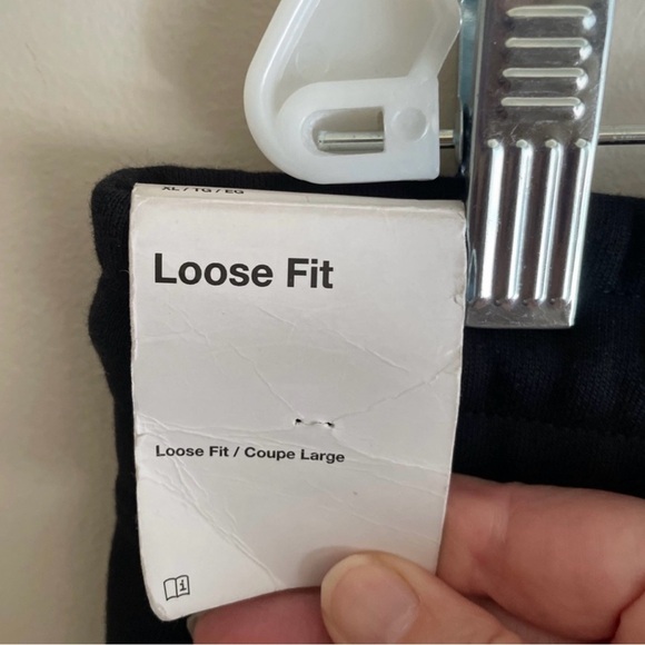 NWT Women Nike Jordan Fleece Sweatpants Flight Wide Leg Black XL Loose Fit Baggy - Picture 7 of 9